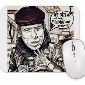 Baskı Dükkanı Ilyas Salman Çiçek Abbas Mouse Pad
