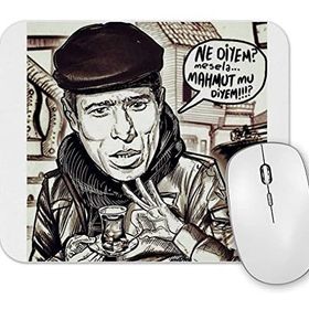 Baskı Dükkanı Ilyas Salman Çiçek Abbas Mouse Pad
