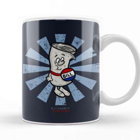 Baskı Dükkanı Im Just A Bill Retro Japanese Schoolhouse Rock Beyaz Porselen Kupa Bardak