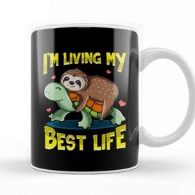 Baskı Dükkanı I'm Not Short I'm Just Down To Earth Cute Owl Pun Beyaz Porselen Kupa Bardak