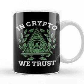 Baskı Dükkanı in Crypto We Trust Bitcoin Cryptocurrency Kupa