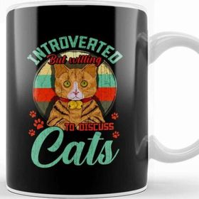 Baskı Dükkanı Introverted But Willing To Discuss Books Bookworm Kupa