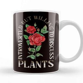 Baskı Dükkanı Introverted Gardener Plants Flower Planting Gardening Garden Kupa