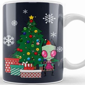 Baskı Dükkanı Invader Zim Around The Christmas Tree Kupa