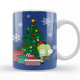 Baskı Dükkanı Invader Zim Gir Around The Christmas Tree Kupa