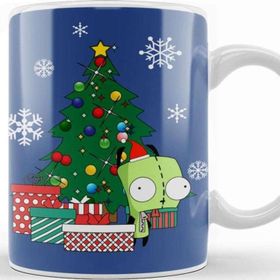 Baskı Dükkanı Invader Zim Gir Around The Christmas Tree Kupa