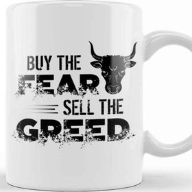 Baskı Dükkanı Investing Buy The Fear Sell The Greed Stock Market Kupa