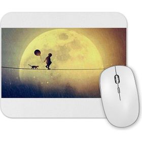 Baskı Dükkanı Ipte Yürüyen Balonlu Çocuk Mouse Pad
