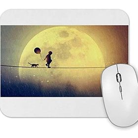 Baskı Dükkanı Ipte Yürüyen Balonlu Çocuk Mouse Pad