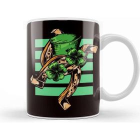 Baskı Dükkanı Irish Ireland Horseshoe Lucky Shamrock Saint Patrick Day Kupa