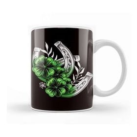 Baskı Dükkanı Irish Ireland Horseshoe Lucky Shamrock Saint Patrick Day Kupa