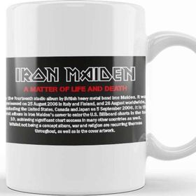 Baskı Dükkanı Iron Maiden A Matter Of Life And Death Kupa