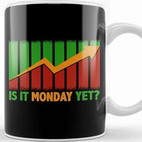 Baskı Dükkanı is It Monday Yet Funny Stock Market Daytrader Kupa