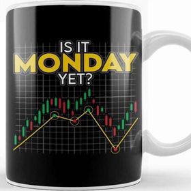 Baskı Dükkanı is It Monday Yet Funny Stock Market Daytrader Kupa