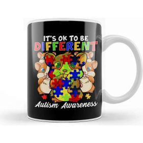 Baskı Dükkanı It S Ok To Be Different Autism Awareness Bunnies Kupa