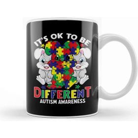 Baskı Dükkanı It S Ok To Be Different Autism Awareness Puzzle Kupa