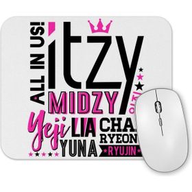 Baskı Dükkanı Itzy Font Collage Mouse Pad