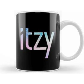 Baskı Dükkanı Itzy Font Collage Porselen Kupa