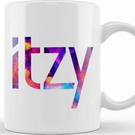 Baskı Dükkanı Itzy Font Collage Porselen Kupa
