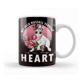 Baskı Dükkanı Jack Russel Terrier Is My Heart Dogs Dog Puppy Kupa