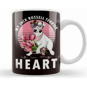 Baskı Dükkanı Jack Russel Terrier Is My Heart Dogs Dog Puppy Kupa