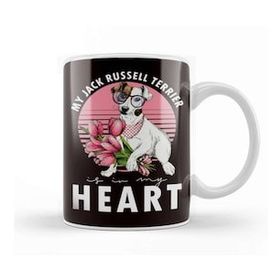 Baskı Dükkanı Jack Russel Terrier Is My Heart Dogs Dog Puppy Kupa