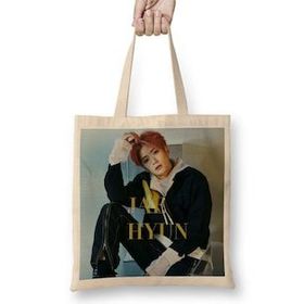 Baskı Dükkanı Jaehyun Nct 127 Superhuman Bez Uzun Saplı Krem Rengi Çanta