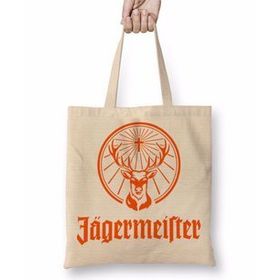 Baskı Dükkanı Jagermeister Bez Uzun Saplı Krem Rengi Çanta