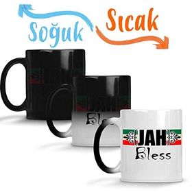 Baskı Dükkanı Jah Bless Sihirli Porselen Kupa