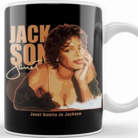 Baskı Dükkanı Janet Jackson Retro Kupa