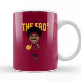 Baskı Dükkanı Jarrett Allen Fear The Fro Porselen Beyaz Kupa Bardak