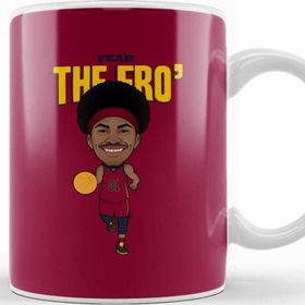 Baskı Dükkanı Jarrett Allen Fear The Fro Porselen Beyaz Kupa Bardak