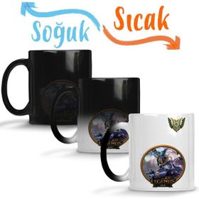 Baskı Dükkanı Jax Lol League of Legends Sihirli Porselen Kupa