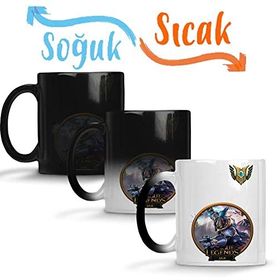 Baskı Dükkanı Jax Lol League of Legends Sihirli Porselen Kupa