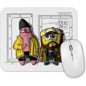 Baskı Dükkanı Jay And Silent Bob Pat And Silent Bob Squarepants Mouse Pad