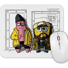 Baskı Dükkanı Jay And Silent Bob Pat And Silent Bob Squarepants Mouse Pad