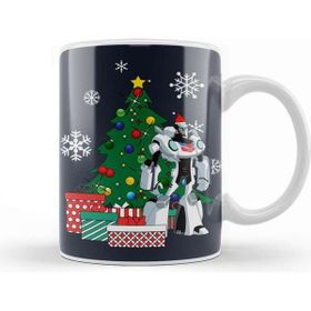 Baskı Dükkanı Jazz Around The Christmas Tree Transformers Porselen Beyaz Kupa Bardak