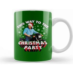 Baskı Dükkanı Jean Claude Van Damme This Way To The Christmas Party Porselen Beyaz Kupa Bardak