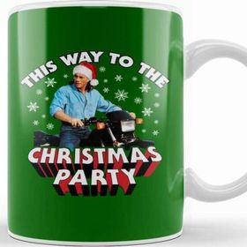 Baskı Dükkanı Jean Claude Van Damme This Way To The Christmas Party Porselen Beyaz Kupa Bardak