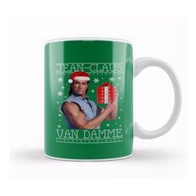 Baskı Dükkanı Jean Claus Van Damme Christmas Knit Kupa Bardak