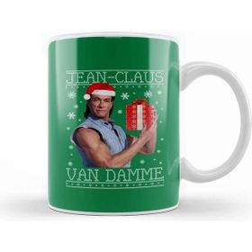Baskı Dükkanı Jean Claus Van Damme Christmas Knit Kupa Bardak