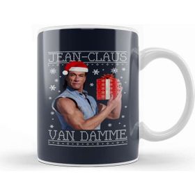 Baskı Dükkanı Jean Claus Van Damme Christmas Knit Kupa Bardak