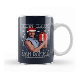 Baskı Dükkanı Jean Claus Van Damme Christmas Knit Kupa Bardak
