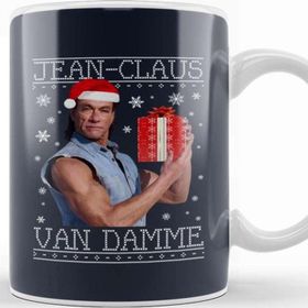 Baskı Dükkanı Jean Claus Van Damme Christmas Knit Kupa Bardak