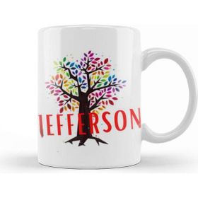 Baskı Dükkanı Jefferson Porselen Beyaz Kupa Bardak