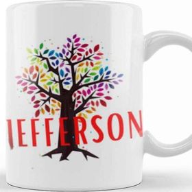 Baskı Dükkanı Jefferson Porselen Beyaz Kupa Bardak