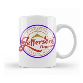 Baskı Dükkanı Jefferson Retro Rainbow Style Porselen Beyaz Kupa Bardak