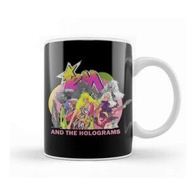 Baskı Dükkanı Jem Retro And The Holograms Porselen Beyaz Kupa Bardak