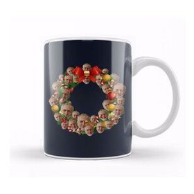 Baskı Dükkanı Jeremy Corbyn Labour Party Multiface Christmas Wreath Porselen Beyaz Kupa Bardak