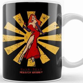 Baskı Dükkanı Jessica Rabbit Retro Japanese Kupa Bardak